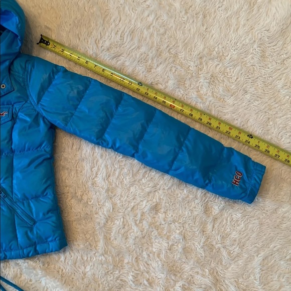 Hollister blue puffer coat jacket outerwear winter - Picture 8 of 8
